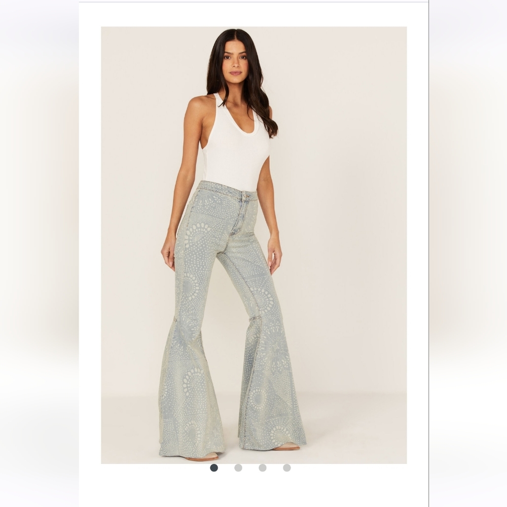 Free People Just Float On Flare Jeans
